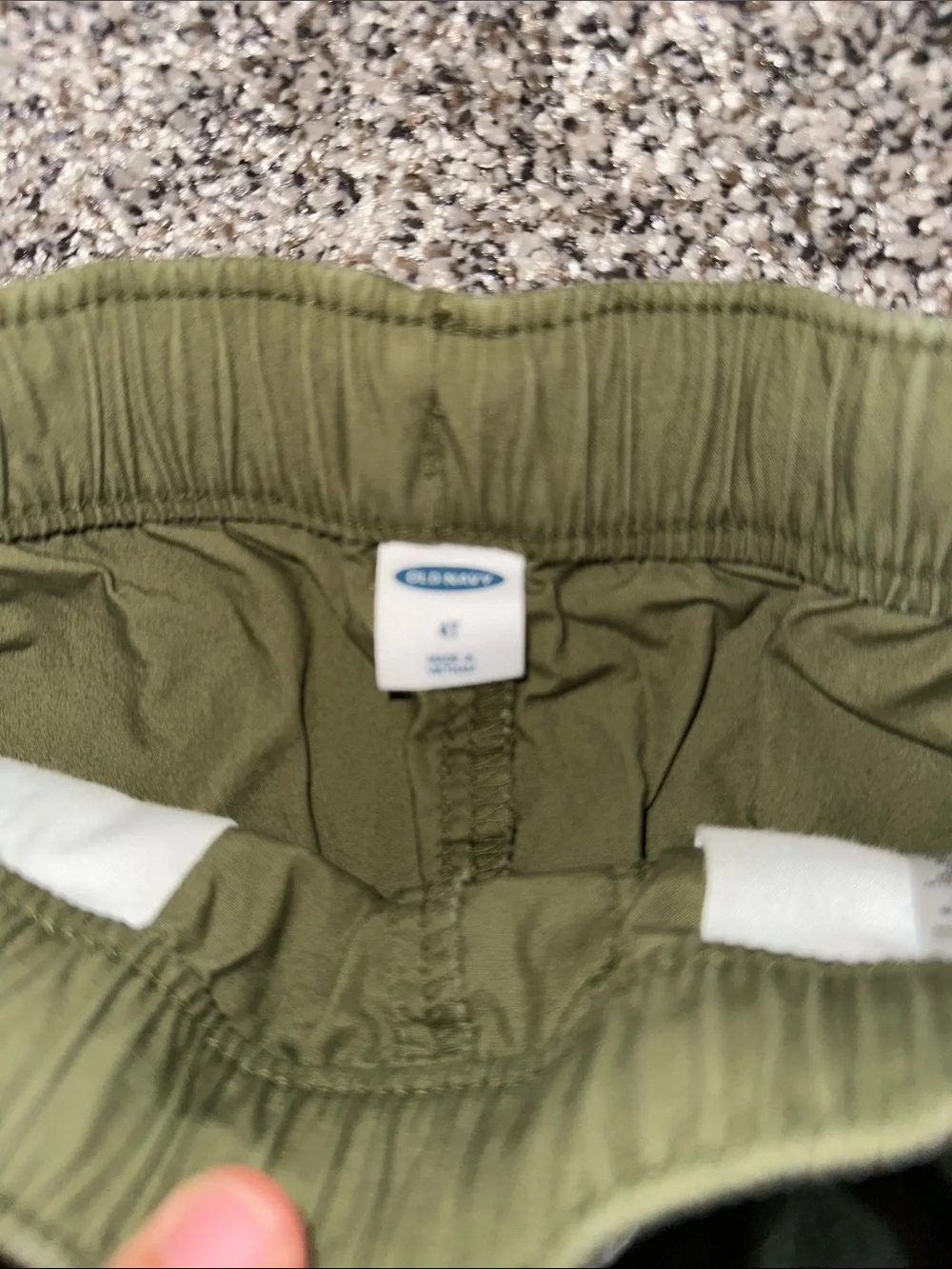 Bundle of Old Navy Olive, Black & Navy Pull-On Shorts Set